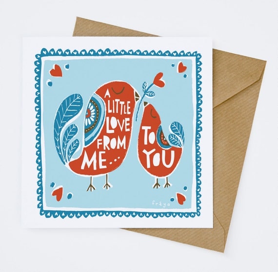 A Little Love From Me To You - Greeting Card (1-23C)