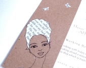 Handmade Bookmark with Original Drawing/Collage