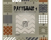 Chevron, Striped, Quatrefoil, Moroccan, and Other Decorative Vector Art Designs ai eps svg gsd