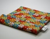Reusable eco friendly washable Sandwich Bag - multicolored flowers