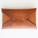 Medium Waxed Leather Clutch