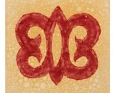 Single Unburnable Adinkra Tile