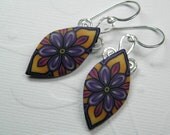 Autum Flower Millefiori Earrings
