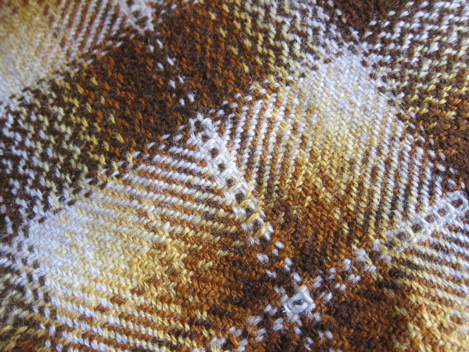 Hand woven vintage wool blanket
