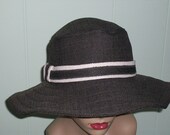Gorgeous Derby Style Sunhat in Charcoal