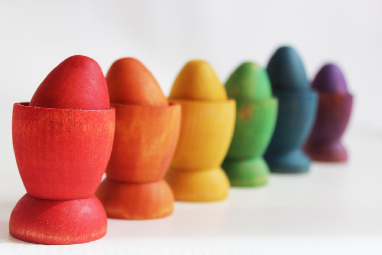 Sorting Eggs - A Montessori and Waldorf Inspired Wooden Materials Learning Toy