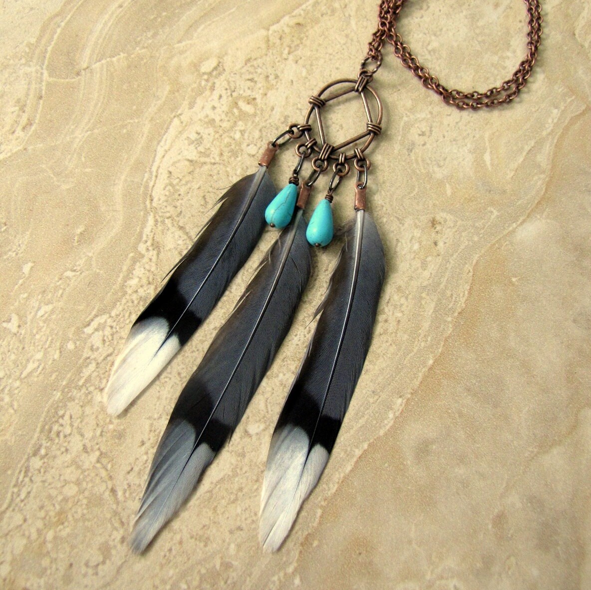 wing feathers Feather necklaces, Feather jewelry, Necklace