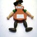 Vintage Jumping Jack Austrian Puppet Pull Toy, Classic Bavarian Costume Alpine Hat Leaping Lederhosen, Wooden Folk Art, Dancing Man