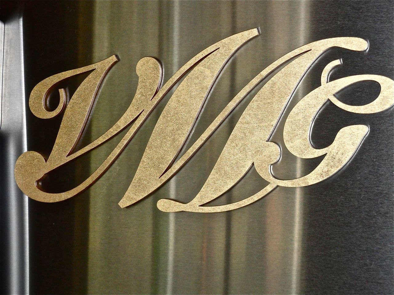 MAGNETIC MONOGRAMS, Wooden Initials, Letters, Custom, Gold, Wall hanging, Chic Decor, Personalized,
