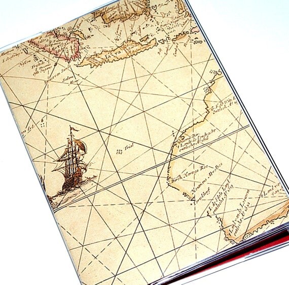 Passport Cover - Vintage Map