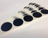 100 BLUE 1 inch round scratch off labels stickers for games and promotions