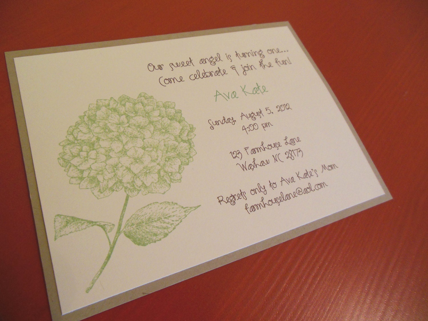 Flower Invitation - perfect for birthday, bridal shower, baby shower, weddings - set of 8
