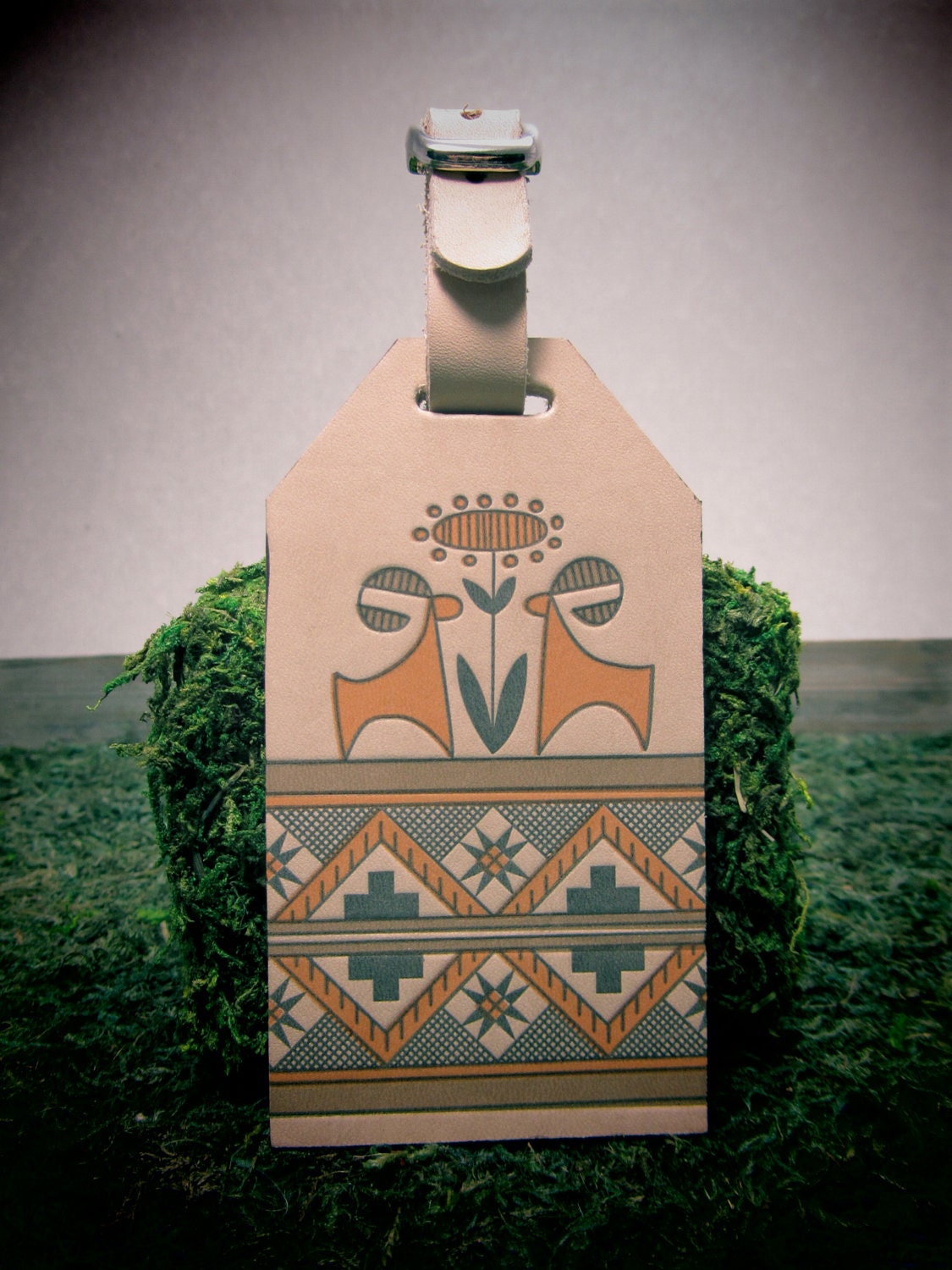 Ram Leather Letterpress Luggage Tag