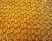 Free Shipping 31X20  Golden Sunflower Cabin Crafts Vintage Chenille Bedspread Fabric Cheerful Sunny Yellow