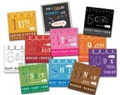 French Number and Color Flash Cards (Flip side English)