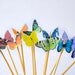 Itsy Bitsy Mini Edible Butterflies - Rainbow Assortment set of 48 - for Cake Decorating and Cupcake Toppers