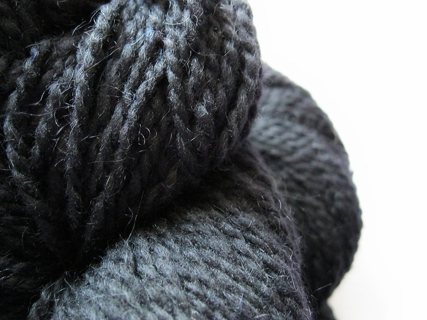 Wool yarn, Peace Fleece Black, worsted weight wool, knitting