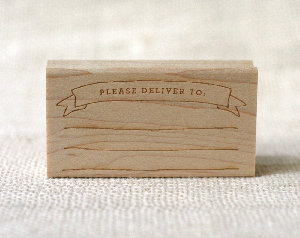 Rubber Stamp - Please Deliver To