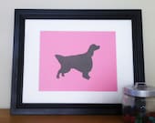 SALE Dots III- English Setter Silhouette