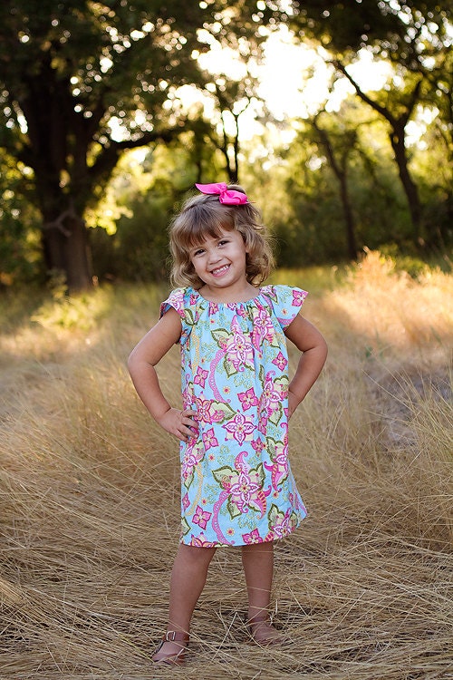 Bohemian Rhapsody Flutter Sleeve Dress - sizes newborn - Girls 7