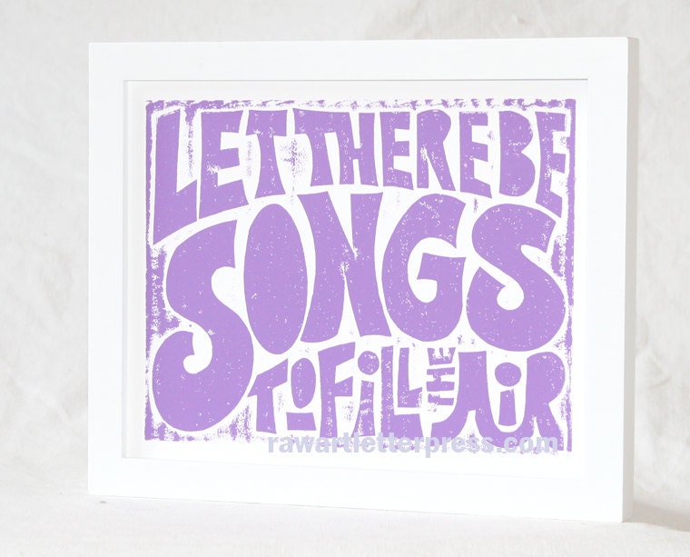 Hippie Baby Nursery Grateful Dead Ripple  Let there be Songs to Fill the Air Rock Posters