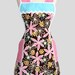 SALE 30% OFF Retro Full Kitchen Apron / Handmade Womens Apron Chocolate Strawberries Whipped Cream Sweet and Yummy