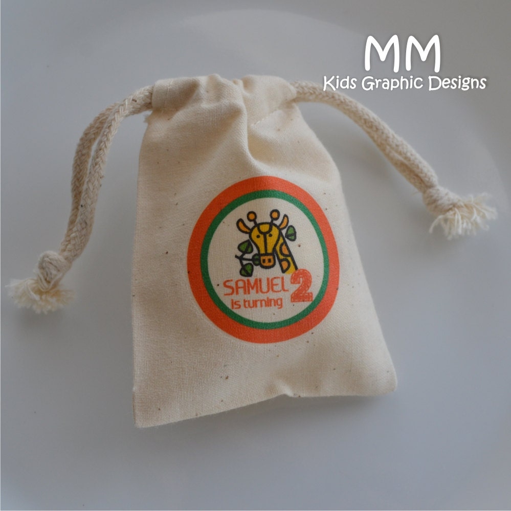 30 Muslin Favor Bags - 3x4inch - Birthday - Baby Shower - Thank You Il_570xn