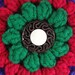Circle Pin Crochet Jewelry Gemtones Brooch Fiber Medallion Amethyst Purple Ruby Red Emerald Green One of a Kind OOAK ON SALE