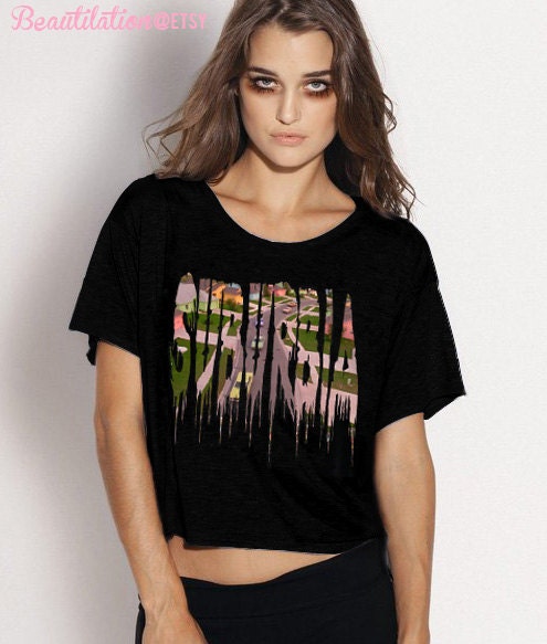 Scissorhands Suburbia cropped top