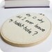 Hobbit Hoop Art black white embroidered funny home decor Art Decorative Arts