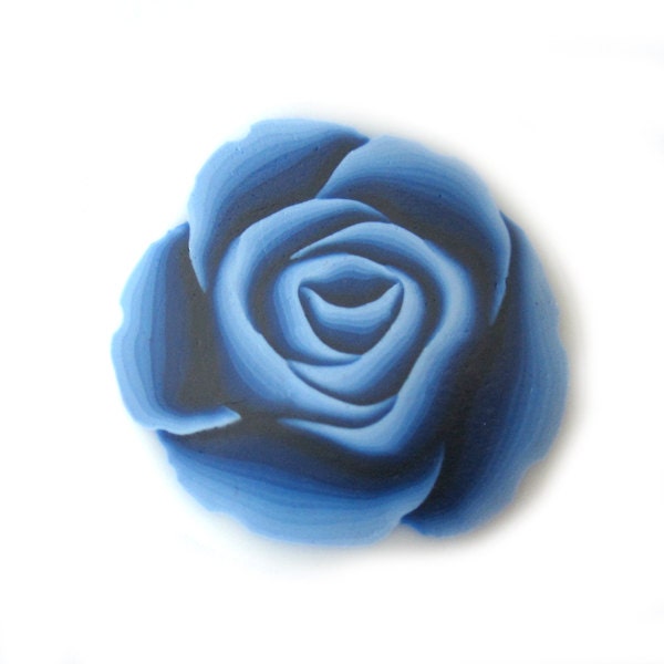 Navy Blue Rose Cane Polymer Clay Cane Millefiori Navy Blue Rose Cane