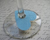 Blue Paper Wine Glass Tags, Charms, Markers