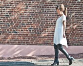 Hedvig silky jersey dress, boho chic, romantic, raw edge