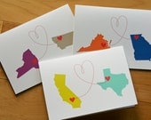 Personalized States and Love card (1 card)