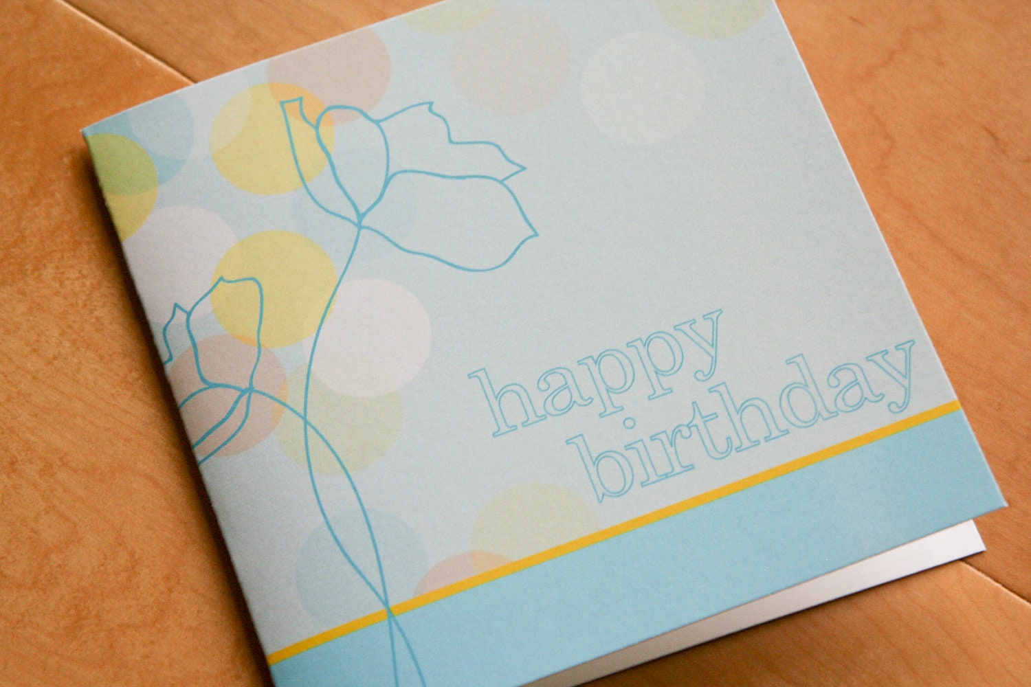 Birthday card - Dreamy Petals and Dots