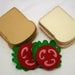 Wool Felt Play Food - Ham and Cheese Sandwich