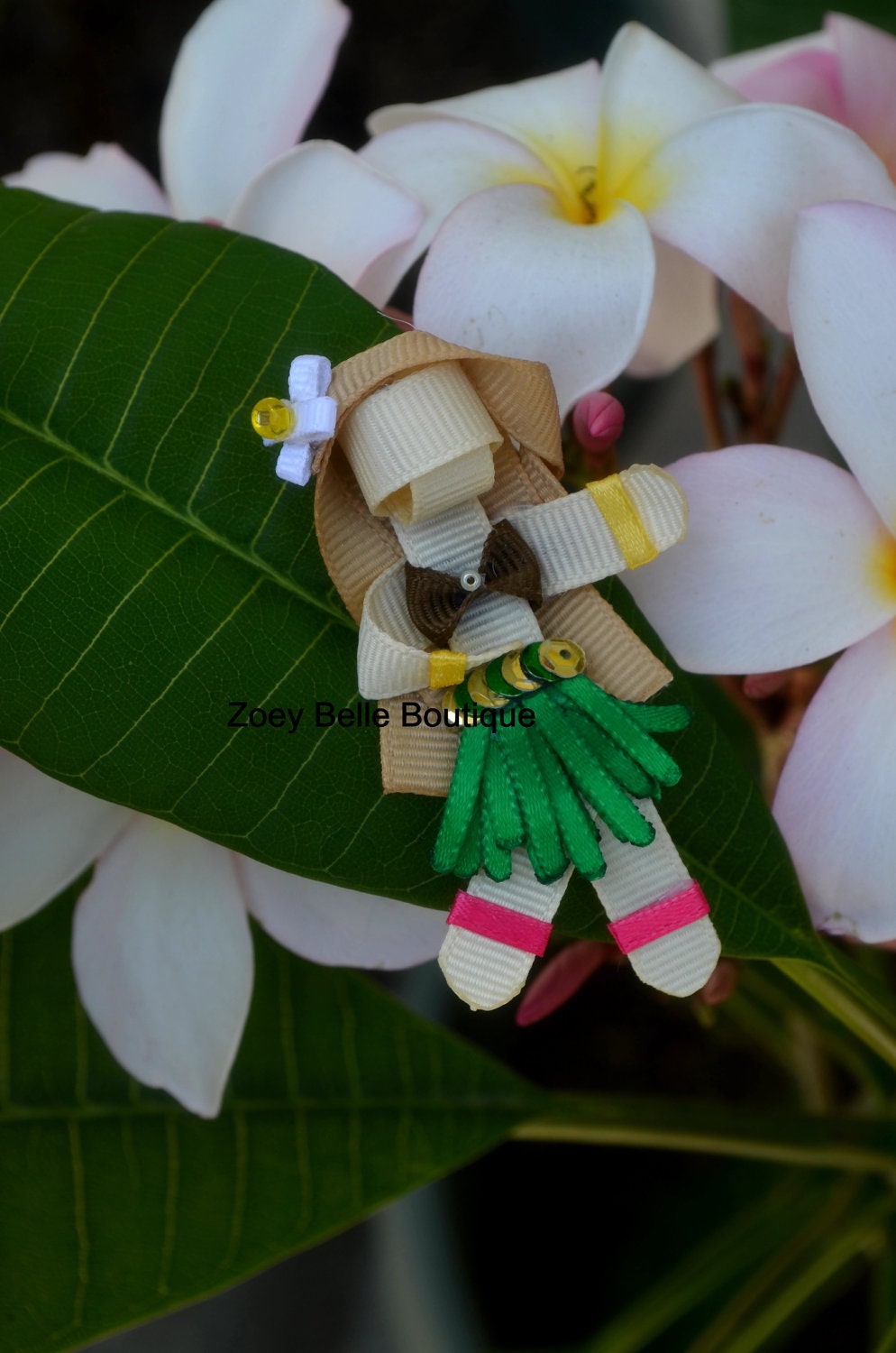 Hawaiian Hula Girl Clip