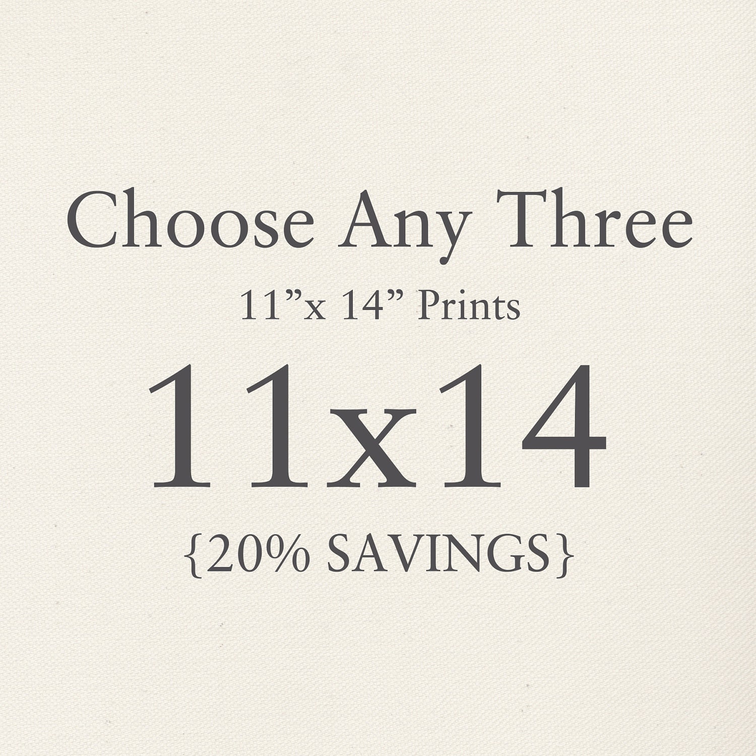 You Choose Any Three 11"x14" Photographs. Collection. 20% Savings. Affordable Home Decor. Wall Art, Gift Set.