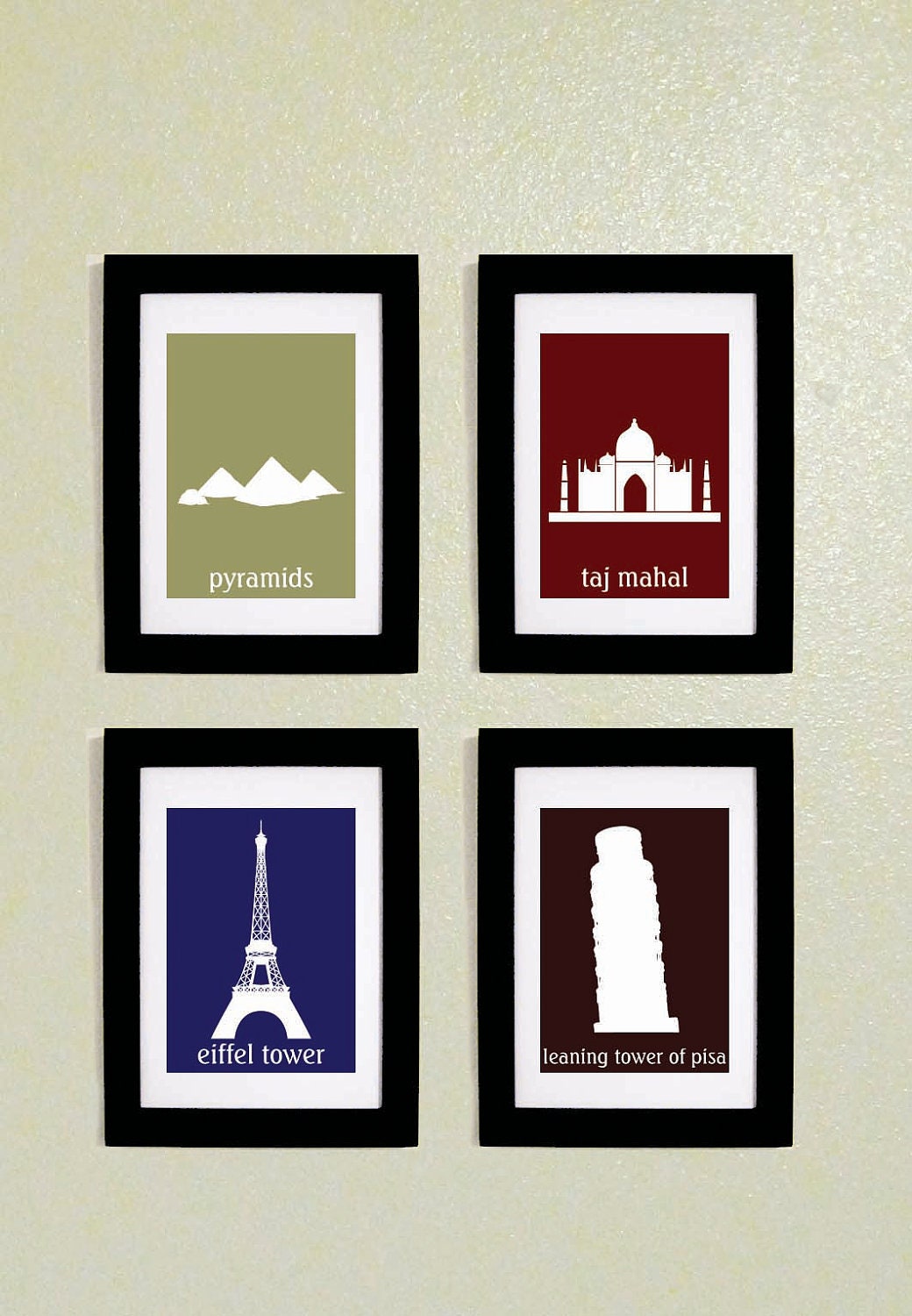 PRINTABLE PDF Famous Landmark Prints Set of Four 5x7 Il_170x135
