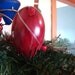 Burgundy Marble Look Ornament Egg