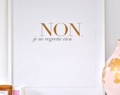 Non Je Ne Regrette Rien - large - WHITE