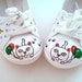 Hand Painted Pumps / Sneakers - Kitty Loves balloons Whimsical design - UK 4/ US 6.5 /EU 37