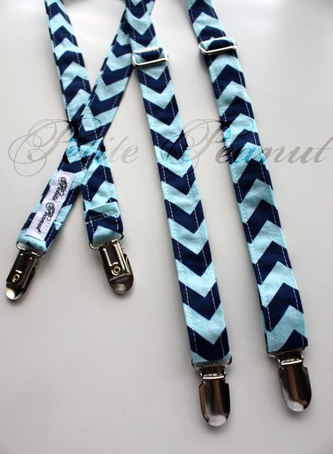 Little Guy Adjustable Suspenders  - Tonal CHEVRON Collection - (All Sizes) - Baby Boy Toddler - Custom Order - Wedding - Photo Prop