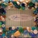 TropicalThemed Button Picture Frame for 4"x6" photo