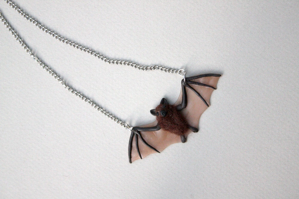 MADE TO ORDER - Bat necklace
