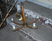 vintage LIGHTOLIER RETRO CHANDELIER 1960s danish modern graphic design