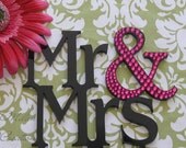 Partial Crystal MR AND MRS Cake Topper
