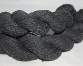 Dark Gray Cotton Merino Wool Yarn, Reclaimed Yarn, Lace Weight Yarn - 517 Yards