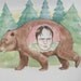 Dwight Schrute in the belly of a bear
