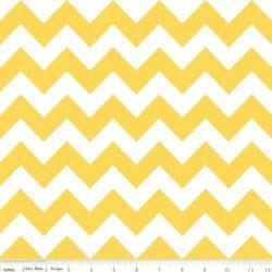 Riley Blake Medium Chevron Fabric in Yellow -- 1 yard